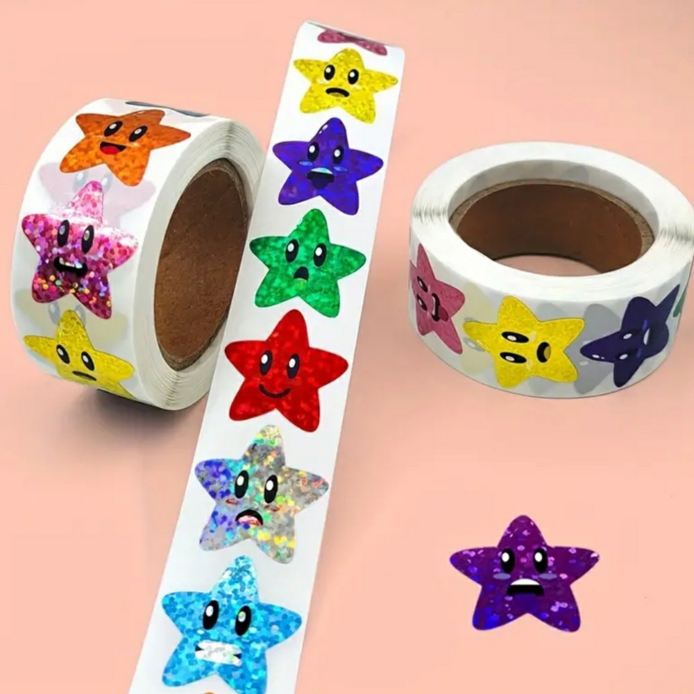 NEW 500-Pc Roll School Teacher Praise Classroom Encouragement Reward Stickers